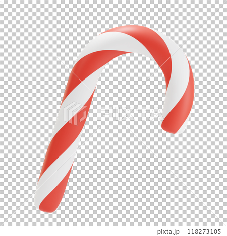 Candy cane 3D Illustrations 118273105