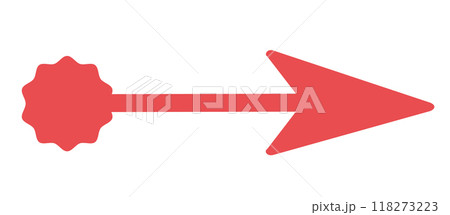 Long arrows icon set. Vector set of trendy long arrows left and right in flat style. Replaceable vector design. For your apps, websites and UI or UX design 118273223