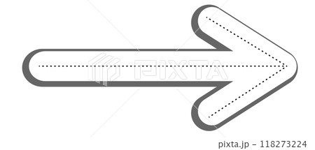 Long arrows icon set. Vector set of trendy long arrows left and right in flat style. Replaceable vector design. For your apps, websites and UI or UX design 118273224