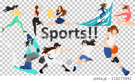 婦女參與運動的插圖 婦女參與運動的插圖 118273842