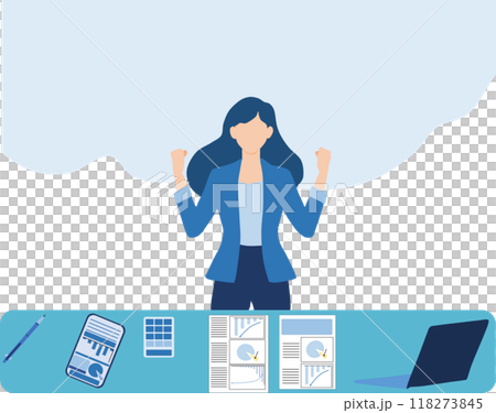 Illustration of a woman thinking Illustration of a woman thinking 118273845