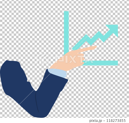 アイコンを指でさすイラスト 118273855