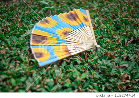 ひまわりの扇子 ひまわりの扇子 118274414