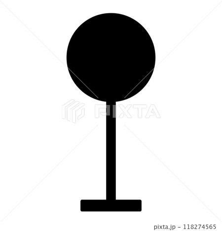 バス停のシンプルなアイコン 118274565