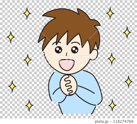 一個快樂而興奮的男人的插圖 118274766