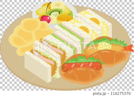 サンドイッチ盛り合わせプレート 118275370