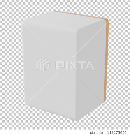 從右斜上方看到的麻將牌（Haku） 118275692