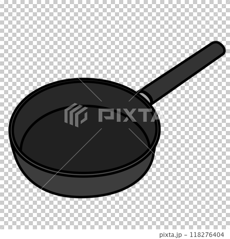 Illustration of a simple frying pan 118276404