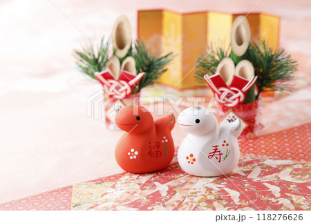 年賀状　巳年　2025 118276626