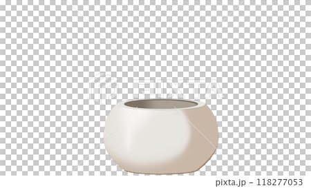 白い植木鉢 118277053