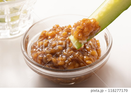 もろきゅう（もろみ味噌　きゅうり） 118277170