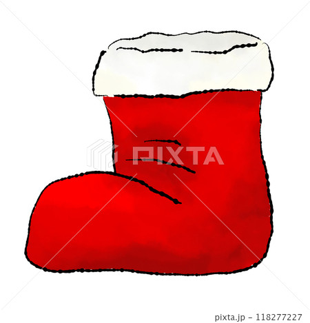 絵本風のサンタの長靴 118277227