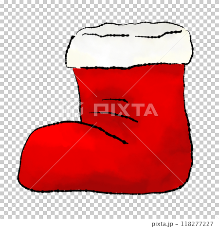 絵本風のサンタの長靴 118277227