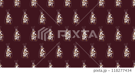 Seamless pattern with cigarettes in plastic bag. Vector background with cigarettes. No smoking and Healthy life concept, No Tabaco. Warning Template for Banner, Flyer, Social media Ads. Design Art 118277434