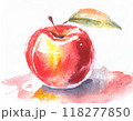 水彩画で描かれたリンゴ 118277850