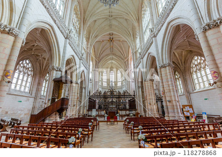 interiors of Saint Riquier abbey, Somme, France interiors of Saint Riquier abbey, Somme, France 118278868