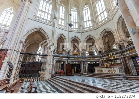 interiors of Saint Riquier abbey, Somme, France 118278874