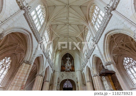 interiors of Saint Riquier abbey, Somme, France 118278923
