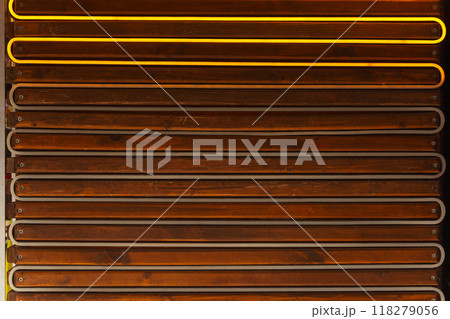 led stripe snake on wall abstract background 118279056