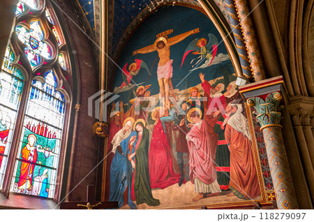 Cathedral Saint Stephen, Bourges, France, interiors 118279097
