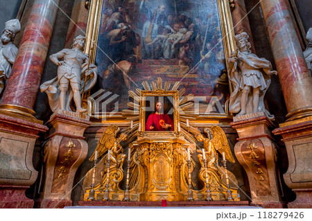 Peterskirche church in Vienna, Austria, interiors 118279426