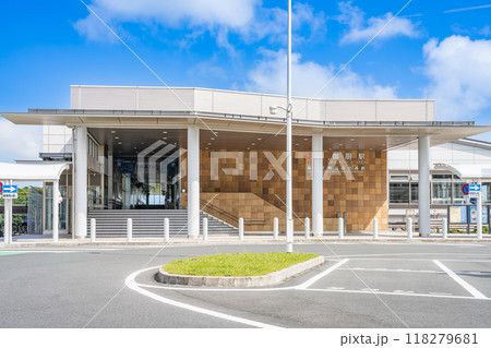 JR御厨駅北口の風景(静岡県) JR御厨駅北口の風景(静岡県) 118279681