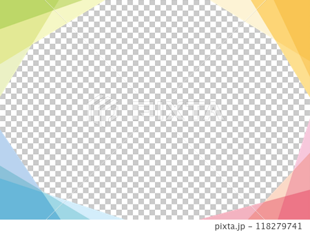 幾何多彩簡單框架 幾何多彩簡單框架 118279741