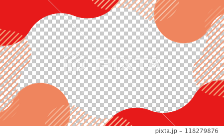 抽象的 シェイプ フレーム 赤 ウェーブ ストライプ	 抽象的 シェイプ フレーム 赤 ウェーブ ストライプ	 118279876