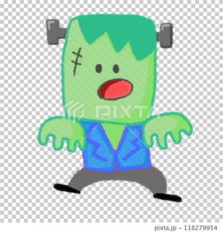 ハロウィンイラスト(フランケンシュタイン)のイラスト素材 [118279954
