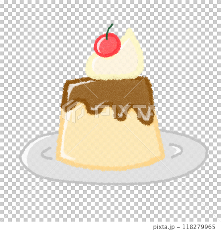 スイーツイラスト(プリン) 118279965