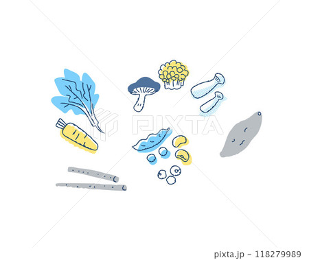 不溶性植物繊維を多く含む食べ物 不溶性植物繊維を多く含む食べ物 118279989