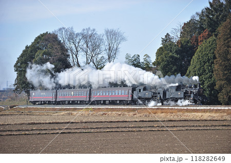 真岡鐵道　寺内ー真岡　C12-66+C12-325+50系 118282649