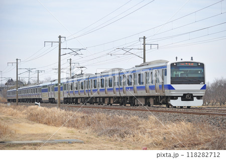 常磐線 岩間ー羽鳥 JR東日本 E531系 K418編成(勝田) 常磐線 岩間ー羽鳥 JR東日本 E531系 K418編成(勝田) 118282712