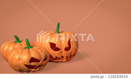 jack the o lantern for Halloween concept 3d rendering. 118283610