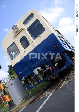 関東鉄道常総線で活躍したキハ100形気動車(旧国鉄キハ30系気動車)_茨木県ヒロサワシティ保存車 118283888