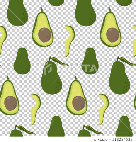 Avocado Seamless pattern on white background Avocado Seamless pattern on white background 118284538