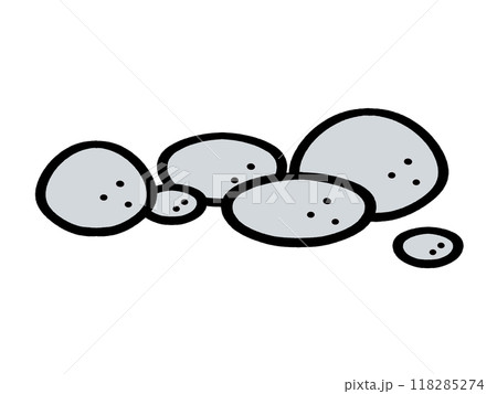 小石のイラスト素材 118285274