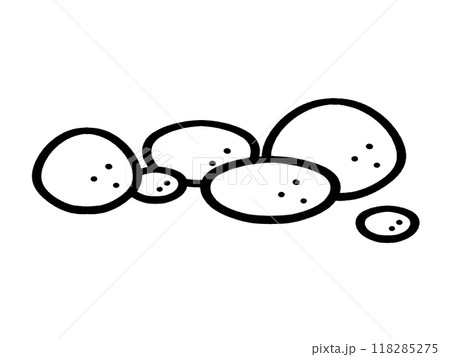 小石のイラスト素材 118285275