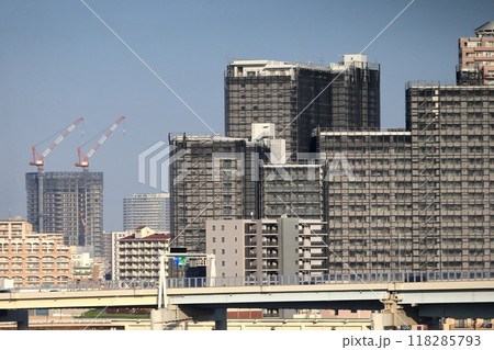 ビル、マンション群(東京都) ビル、マンション群(東京都) 118285793