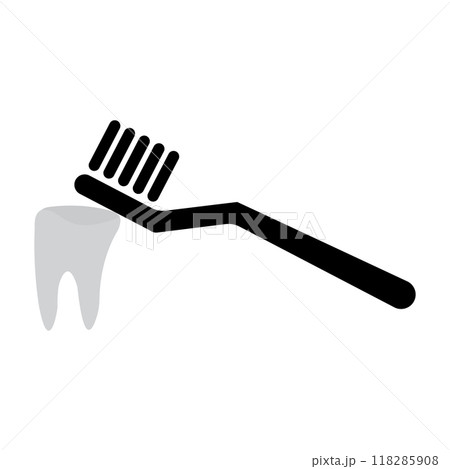 tooth brush logo vektor 118285908