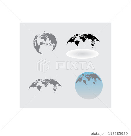 world map logo vektor 118285929