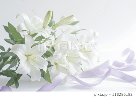 お供えの花　ユリ 118286182