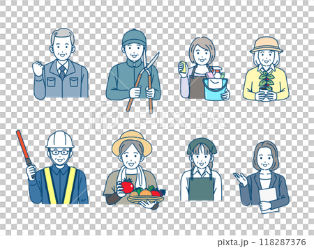 活躍的老年人 工作老人的插圖 118287376