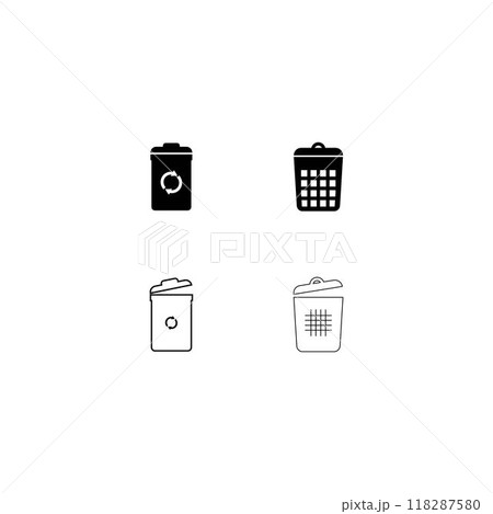 trash can logo 118287580