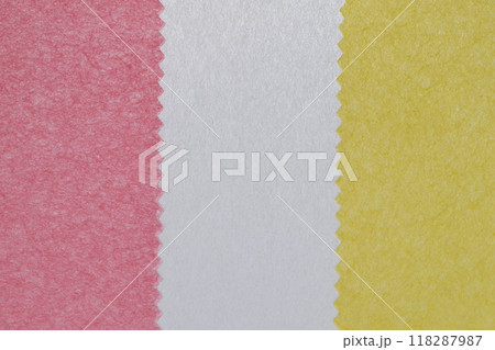 和紙による3色配色パターン【背景素材】 和紙による3色配色パターン【背景素材】 118287987