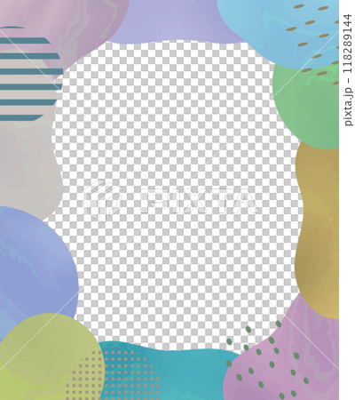 流体シェイプのニュアンスフレーム　縦　アート 118289144