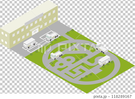 等距大牌駕訓班圖片素材 118289167