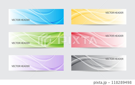 Art soft colors concept design elements headers  118289498
