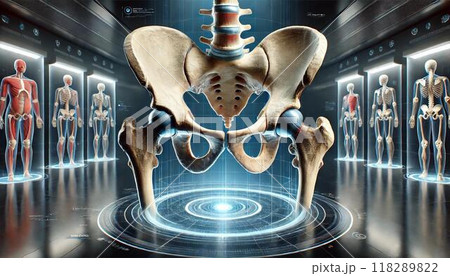 ホログラム　人間の腰関節 118289822