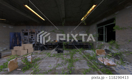 廃墟の荒れた室内 廃墟の荒れた室内 118290413
